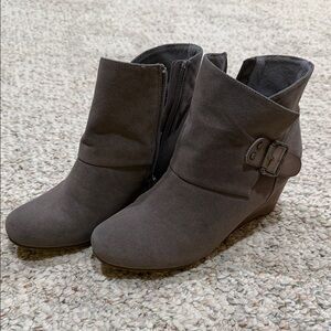 Blowfish Charcoal Ankle Booties with Buckle